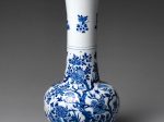 【花鳥文様花瓶　Vase with Flowering Plants and Birds】中国‐清代‐康煕期