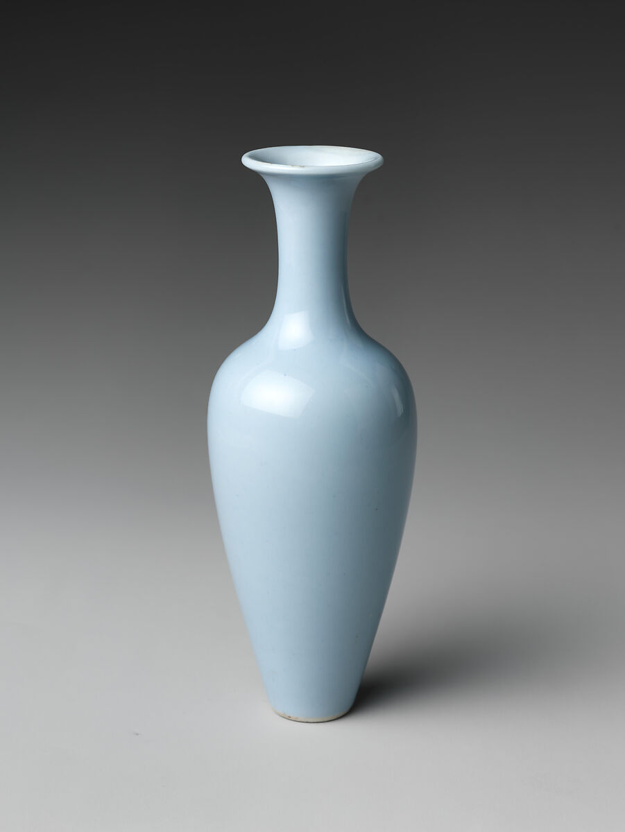 【月光釉花瓶　Vase】中国‐清代康熙時期