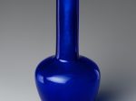 【宝藍色透明ガラス瓶　Vase】中国‐清代乾隆時代