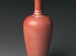【桃紅釉花瓶　peach-bloom glaze　Vase】中国‐清代康熙時期
