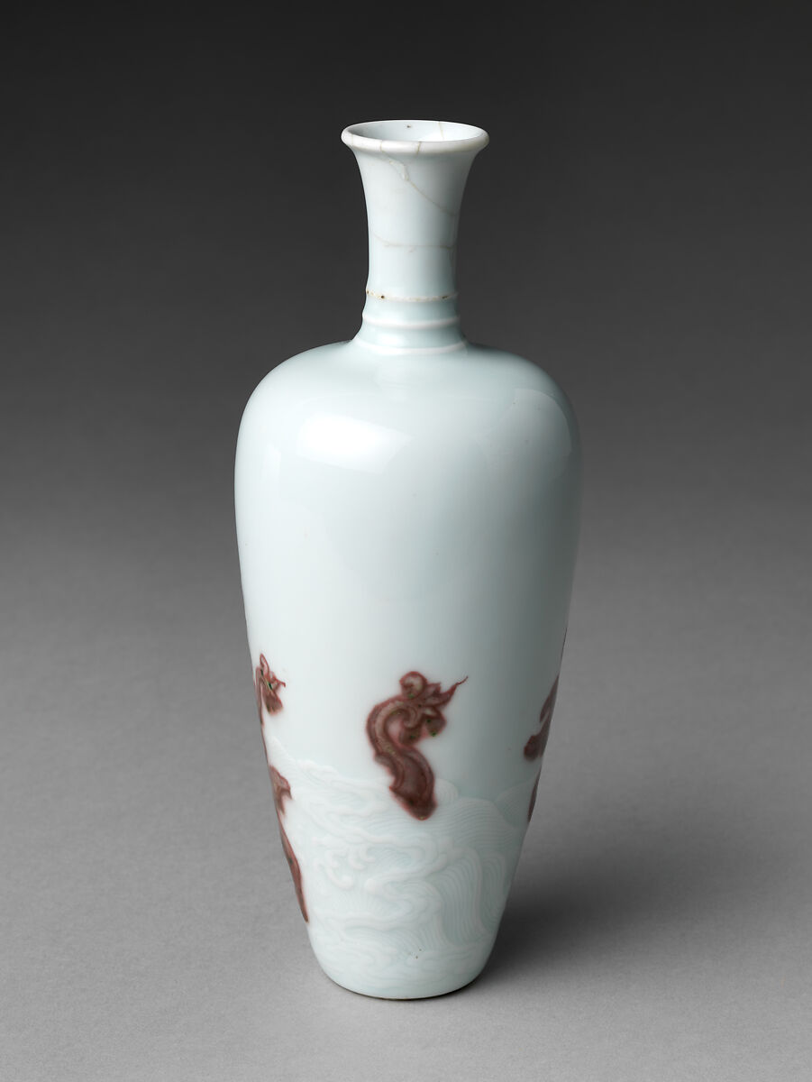 【龍紋花瓶　Vase with Dragon】中国‐清代康熙時期