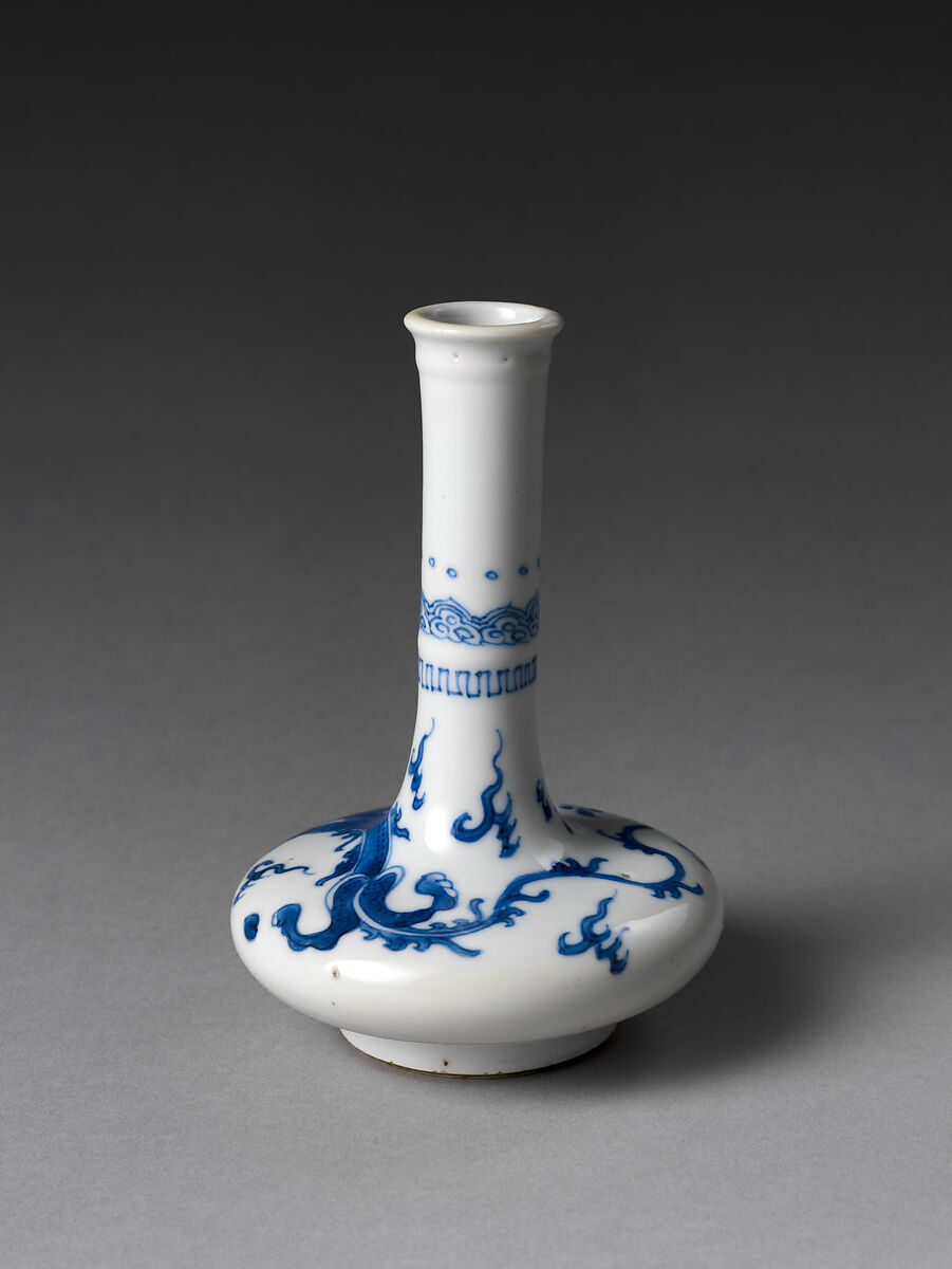 【龍珠瓶　Bottle with Dragon Chasing Pearl】中国‐清朝康熙期