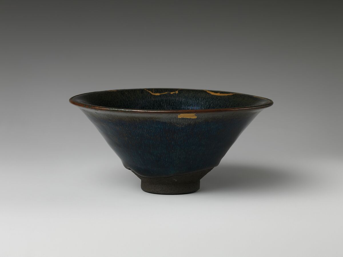 【兎毛釉薬模様茶碗　Bowl with “Hare’s Fur” Decoration】中国‐北宋時代