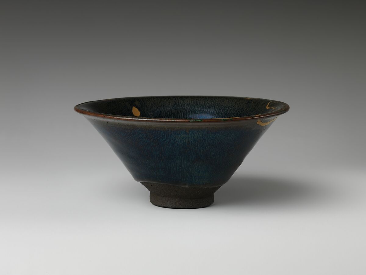 【兎毛釉薬模様茶碗　Bowl with “Hare’s Fur” Decoration】中国‐北宋時代