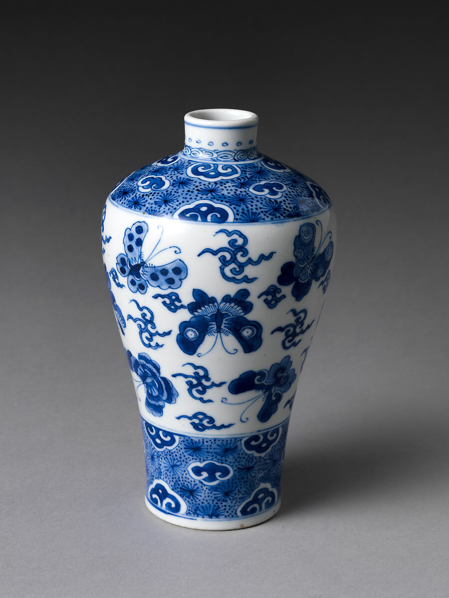 【蝶花瓶　Vase with Butterflies】中国‐清代康熙時代