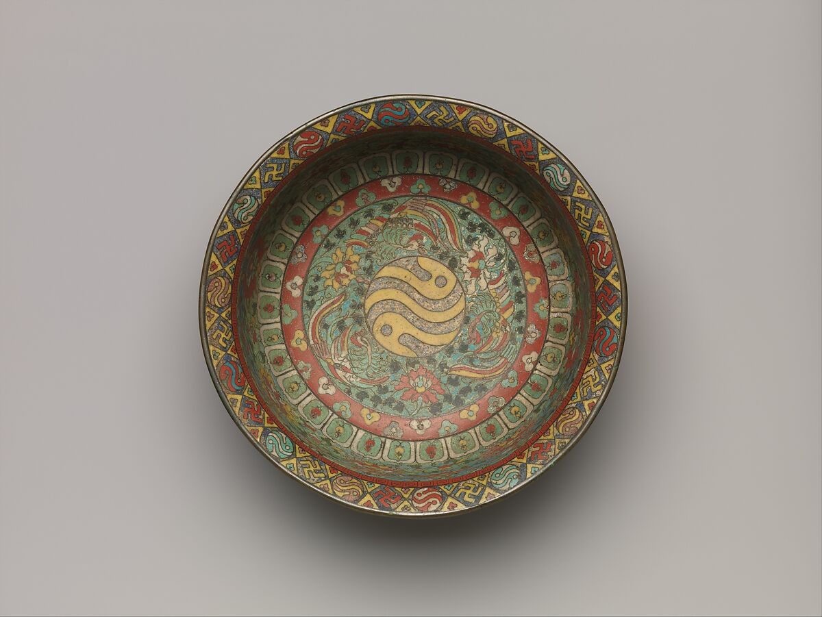 【掐絲琺瑯雜宝紋碗　 Bowl with auspicious symbols】中国‐明代