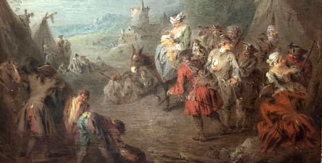 【野営（兵士の休息）】ジャン=バティスト・パテルー国立西洋美術館収蔵