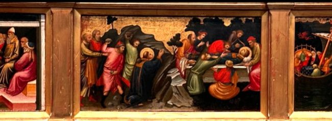 【「聖ステパノ伝」を表した祭壇画 プレデッラ3点】マリオット・ディ・ナルドー国立西洋美術館収蔵
