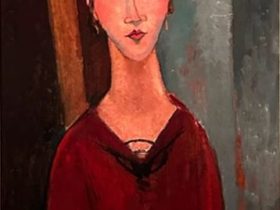 【婦人像（C.D.夫人）】アメデオ・モディリアーニーポーラ美術館収蔵
