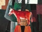 【牛とバイオリン】カジミール・マレーヴィチ（Kazimir Malevich）ーロシア国立博物館所蔵