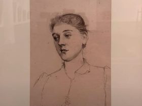 【《夏図》画稿女の顔】黒田清輝‐東京国立博物館黒田記念館収蔵