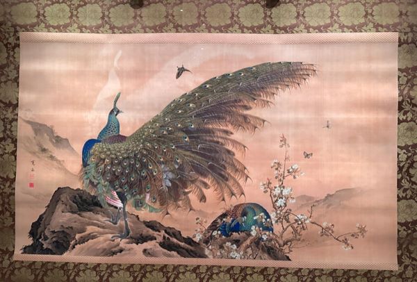 【孔雀図】荒木寛畝-皇居三の丸尚蔵館収蔵