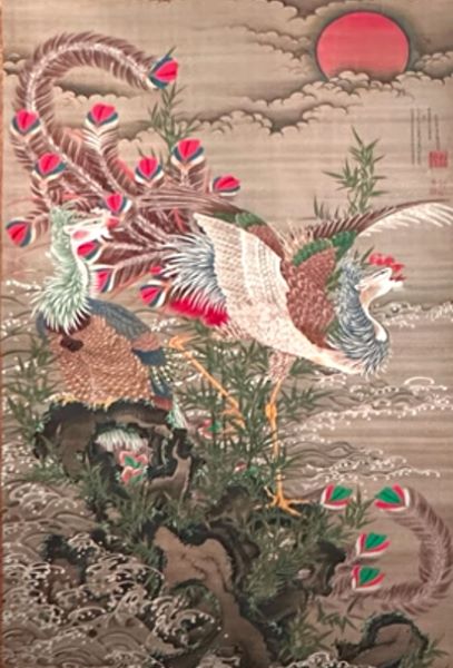 【旭日鳳凰図】伊藤若冲-皇居三の丸尚蔵館収蔵