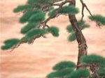 【旭松岩上鶴図】川端玉章－皇居三の丸尚蔵館収蔵