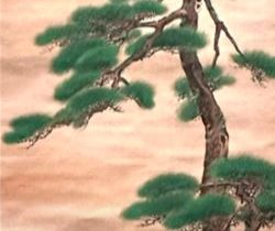 【旭松岩上鶴図】川端玉章－皇居三の丸尚蔵館収蔵