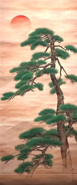 【旭松岩上鶴図】川端玉章-皇居三の丸尚蔵館収蔵