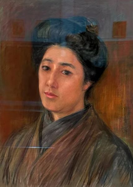 【夫人肖像】黒田清輝‐東京国立博物館黒田記念館所蔵