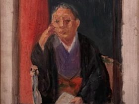 【《跡見刀自肖像》下絵】黒田清輝‐東京国立博物館黒田記念館所蔵