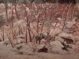 【雪】黒田清輝‐東京国立博物館黒田記念館所蔵