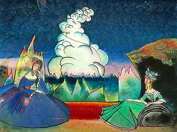 【ホワイトクラウド】ワシリー・カンディンスキーーロシア国立博物館所蔵