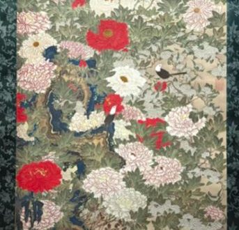 【動植綵絵-牡丹小禽図】伊藤若冲－皇居三の丸尚蔵館所蔵