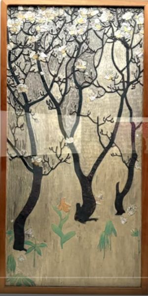 【草花図屏風】藤井達吉‐東京国立近代美術館所蔵