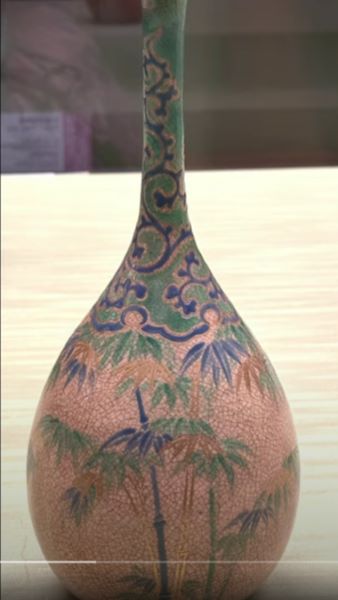 【色絵竹図德利】京焼・御菩薩池‐東京国立博物館所蔵