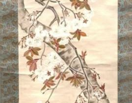 【桜花図】広瀬花隠‐東京国立博物館所蔵