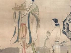 【漢武帝・西王母・長伯房図】狩野探幽‐東京国立博物館所蔵