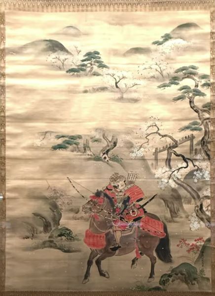 【勿来関図】狩野(伊川院)栄信‐東京国立博物館所蔵