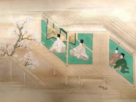 【伊勢物語絵巻 巻第二】絵住吉如慶筆、詞愛宕通福‐東京国立博物館所蔵