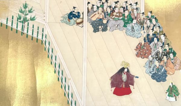 【能狂言絵巻(上巻)の内「海士」】筆者不詳‐東京国立博物館所蔵
