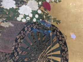 【花車図屏風】筆者不詳‐東京国立博物館所蔵