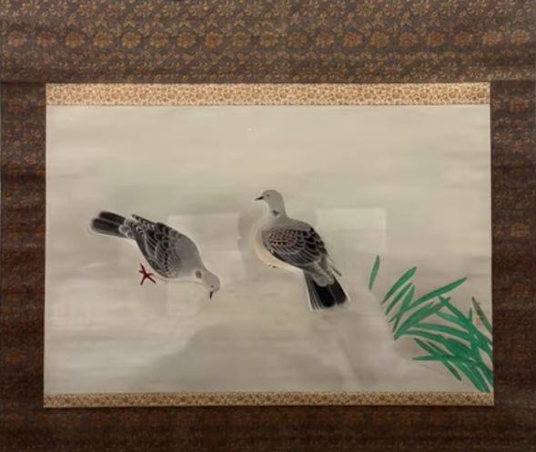 【双鳩】小林古径‐東京国立近代美術館所蔵