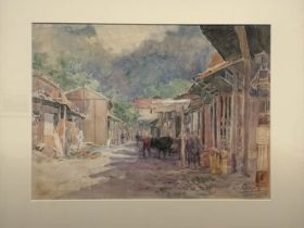【山村风景】浅井忠‐東京国立近代美術館所蔵