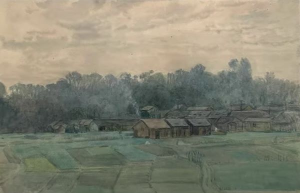 【田端風景】織田一磨‐東京国立近代美術館所蔵