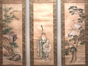 【寿老人松鶴竹亀之図】野口幽谷－皇居三の丸尚蔵館収蔵