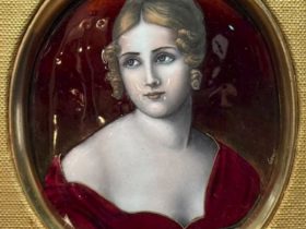 【ポーリーヌ・ボナバルト》に基づくエマーユ絵画】ガメー梶コレクション