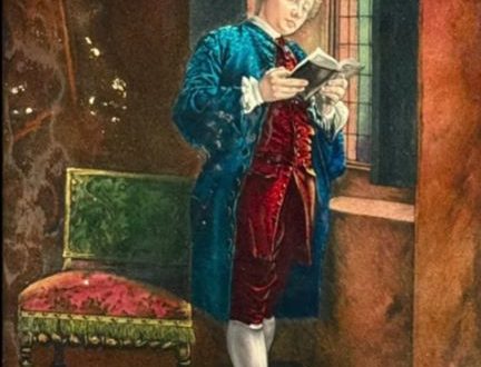 【《黒い読書家》に基づくエマーユ絵画】カミーユ・フォーレ、アレクサンドル・マルティー梶コレクション