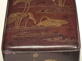 【蓮池蒔絵経箱】平安時代‐大阪·金剛寺所蔵