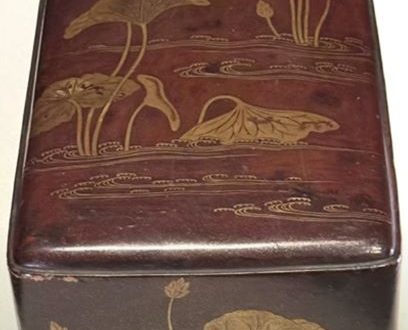 【蓮池蒔絵経箱】平安時代‐大阪·金剛寺所蔵