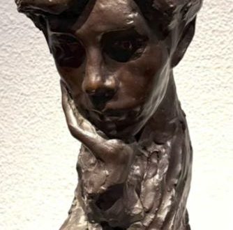 【戶張孤雁氏像】荻原守衛‐東京国立博物館所蔵