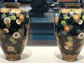 【七宝菊唐草文瓶】並河靖之‐東京国立博物館所蔵