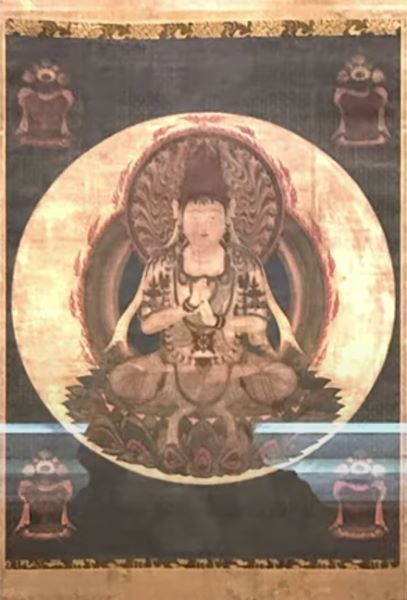 【一字金輪像】鎌倉時代‐東京国立博物館所蔵