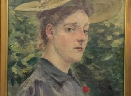 【西洋婦人像】黒田清輝‐黒田記念館所蔵