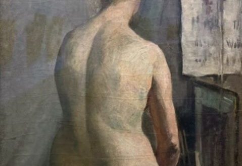 【ら体・女(後半身)】黒田清輝‐黒田記念館所蔵