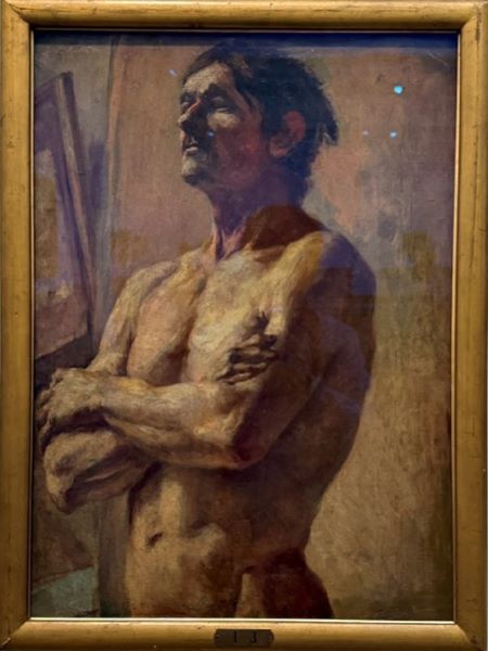 【ら体·男(半身)】黒田清輝‐黒田記念館所蔵