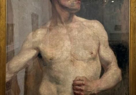 【ら体·男(半身)】黒田清輝‐黒田記念館所蔵