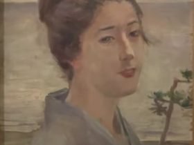 【婦人肖像】黒田清輝‐黒田記念館所蔵