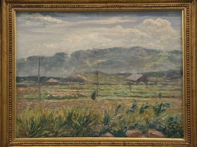【田園の夏】黒田清輝‐黒田記念館所蔵